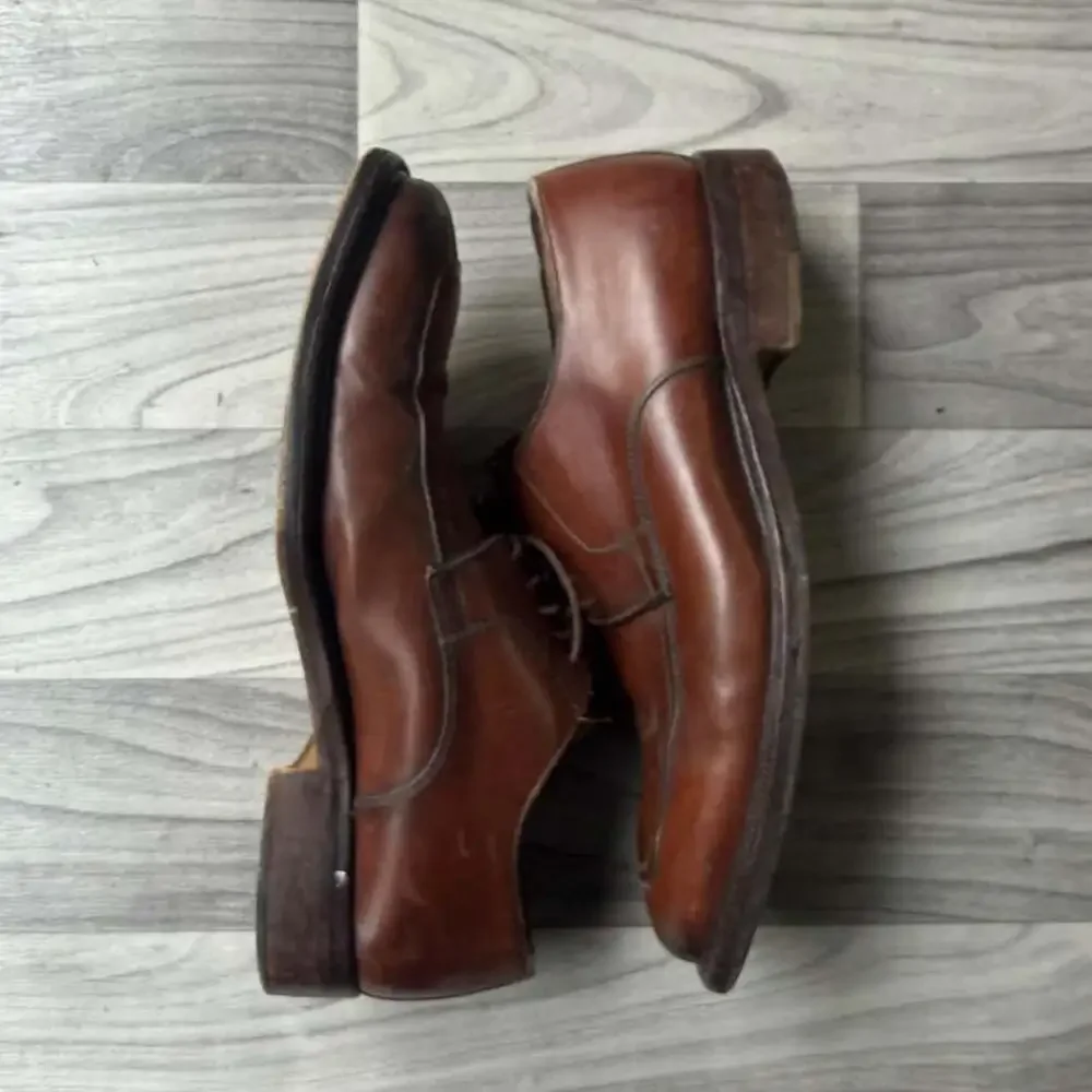 Vintage Y2K Brown Leather Oxford Dress Shoes